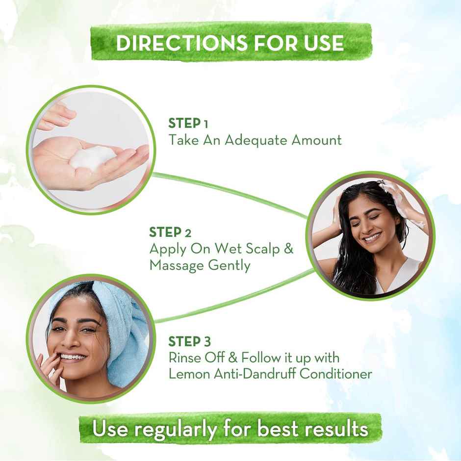 Mamaearth Lemon Anti Dandruff Shampoo With Lemon & Ginger For Itchy & Flaky Scalp