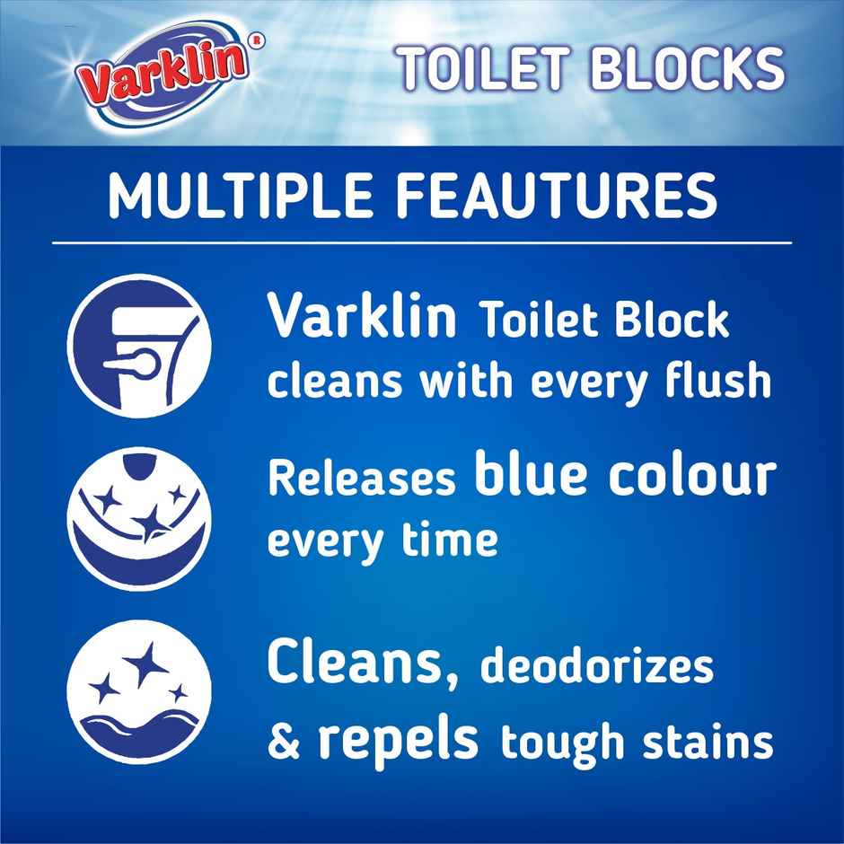 Varklin Toilet Cleaner Blocks | Easy To Use And Long-Lasting | Pack Of 6