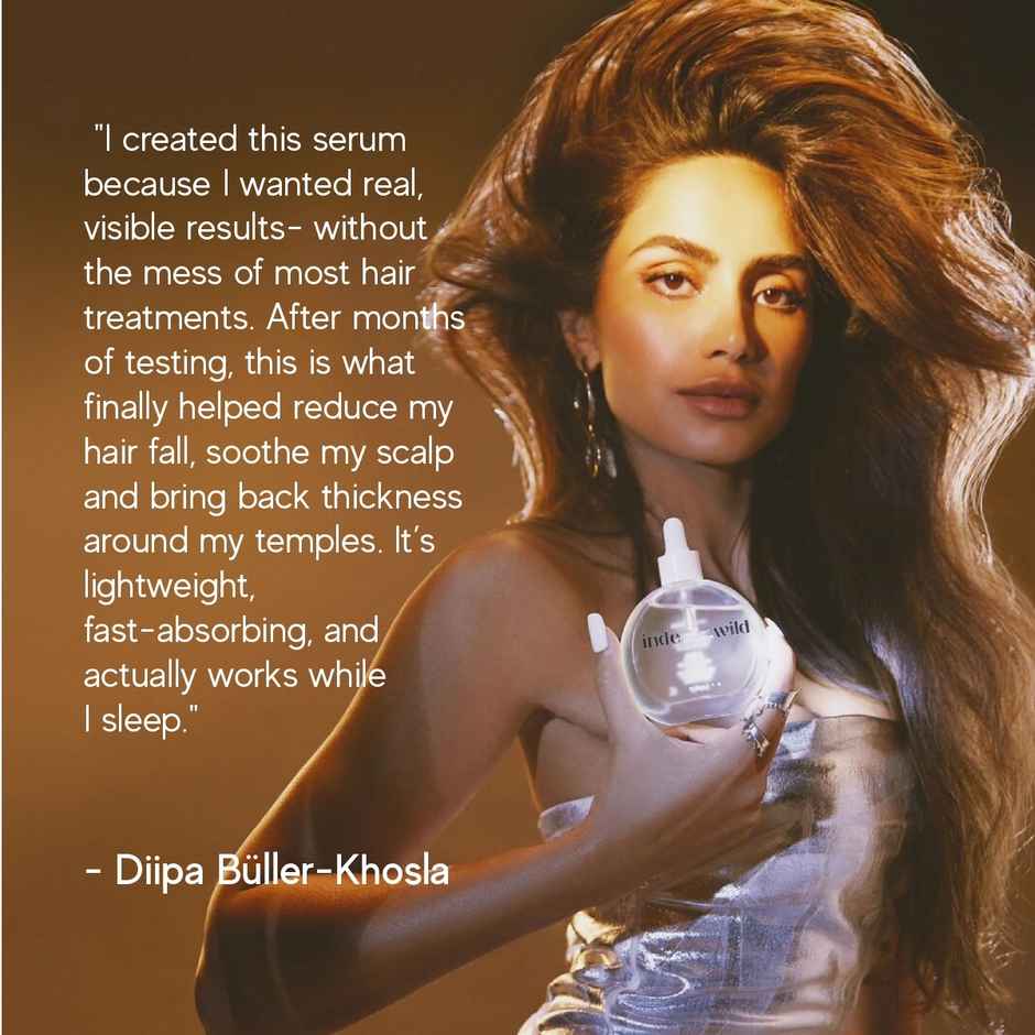 inde wild Moonlight Scalp Serum with Moringa, Bhringraj & Amla | Healthy Scalp & Hair Density