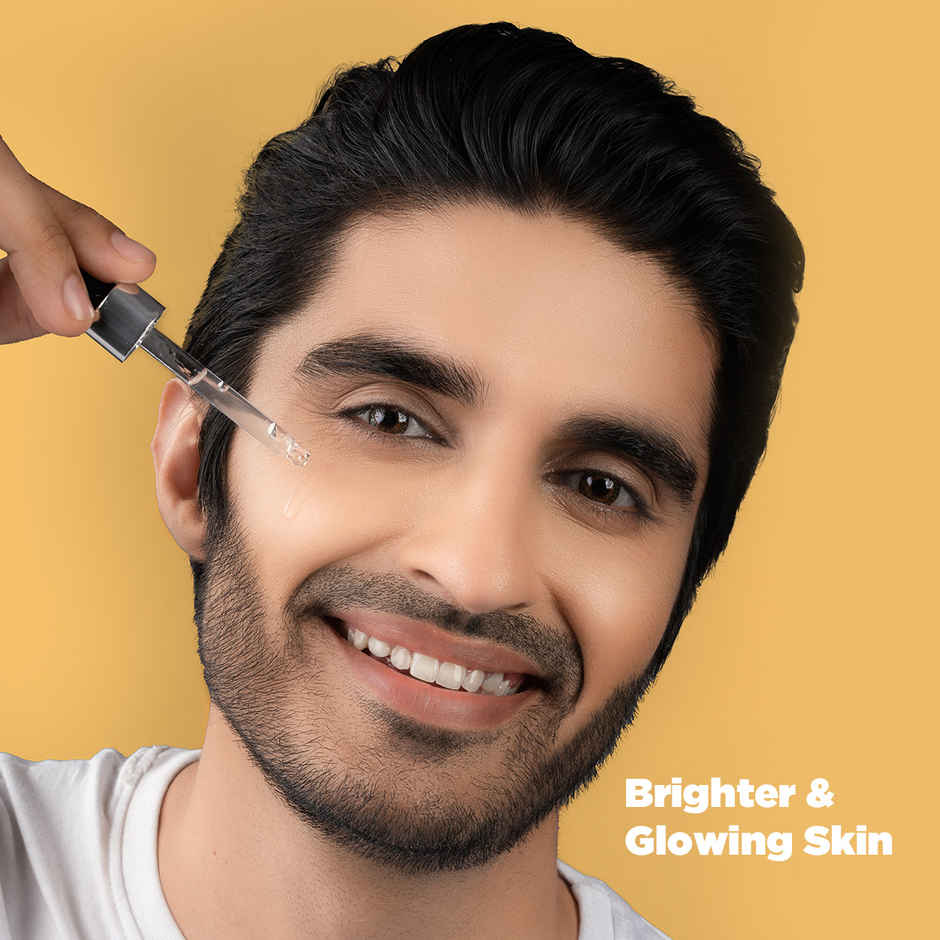 The Man Company Vitamin C Face Serum | With Hyaluronic acid| Evens skin tone & boosts collagen | For all skin types