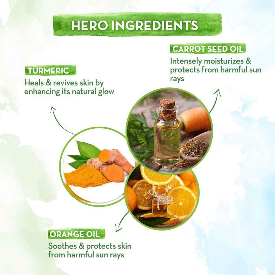 Mamaearth Ultra Light Indian Sunscreen SPF 50 PA++++ With Turmeric & Carrot Seed for Tan Protection