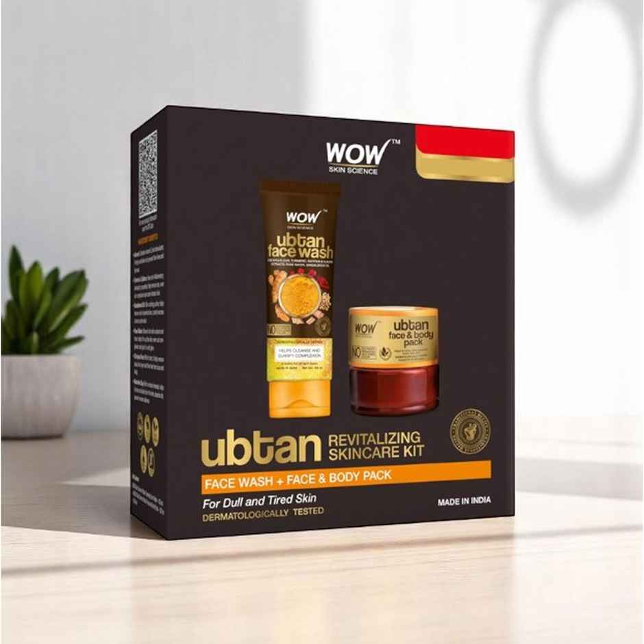 Wow Skin Science Ubtan Glowing Skincare Kit For Men & Women