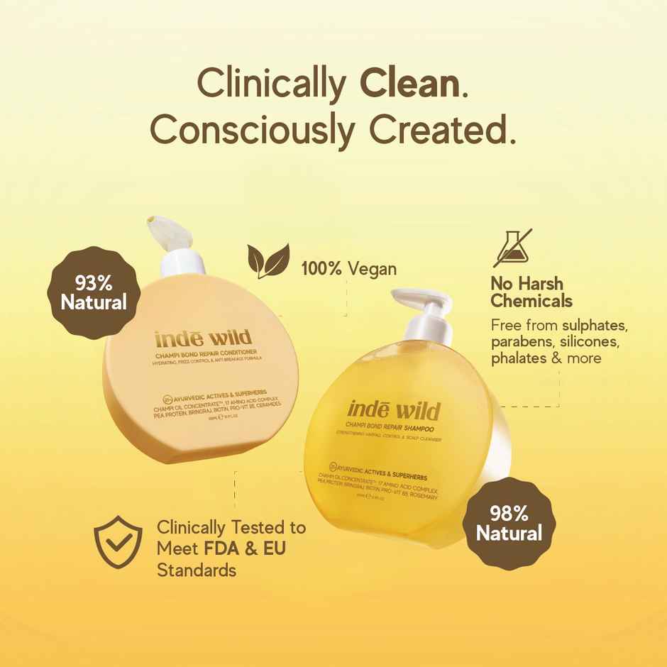 inde wild Champi Bond Repair Conditioner | Hydrating, Frizz Control & Anti Breakage Formula