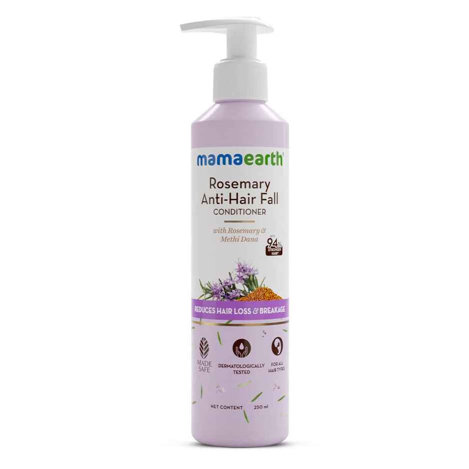 Mamaearth Rosemary Anti Hair Fall Shampoo (250ml) & Mamaearth Rosemary Anti-Hair Fall Conditioner (250ml) & Mamaearth Rosemary Hair Growth Oil With Rosemary & Methi Dana For Promoting Hair Growth Hair Oil (200ml) Combo