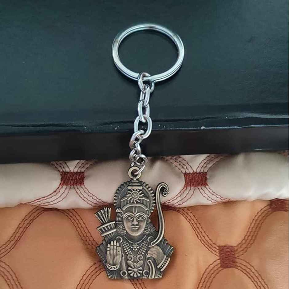 Samsidhi Pooja Lord Shree Ram Double Sided Metal Keychain|Assorted