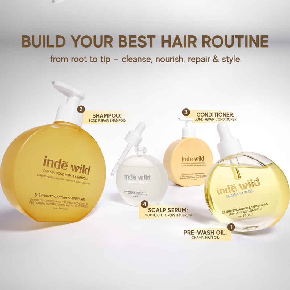 inde wild Champi Bond Repair Conditioner | Hydrating, Frizz Control & Anti Breakage Formula