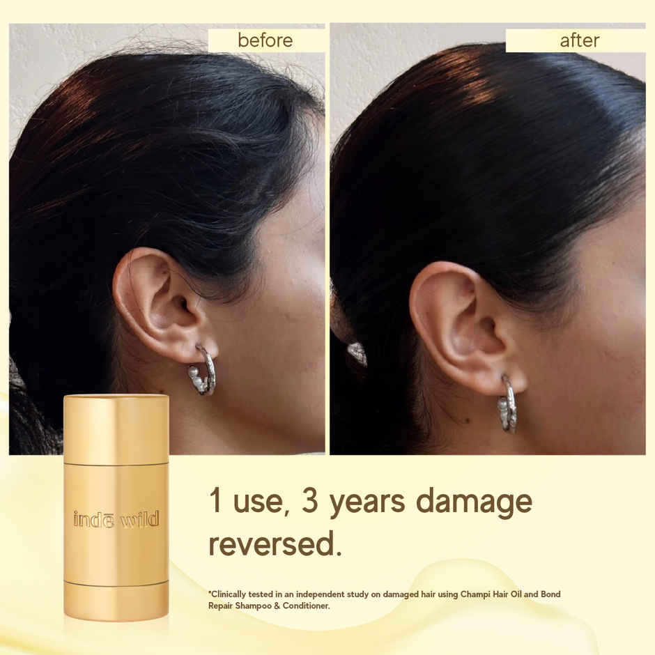 Champi Sleek Wax Stick With Champi Oil Concentrate for Sleek, Strong and Frizz-free Hair