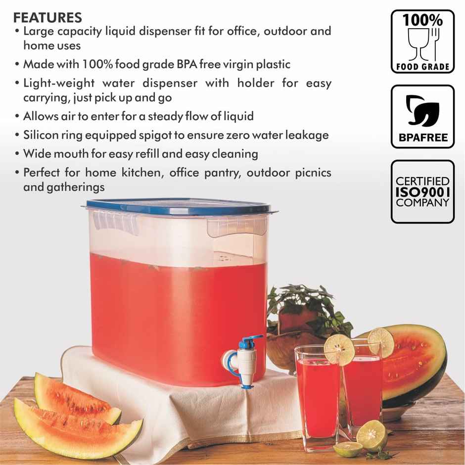 Signoraware Water Dispenser | 16 L | Blue | Water Storage Dispenser