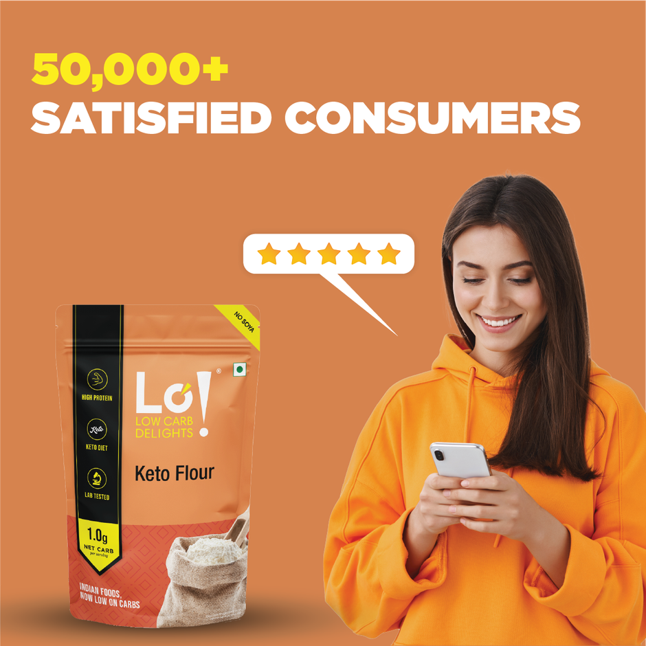Lo Foods Keto Flour 1G Net Carb Keto Friendly Select Multigrain Atta with Almond Flour