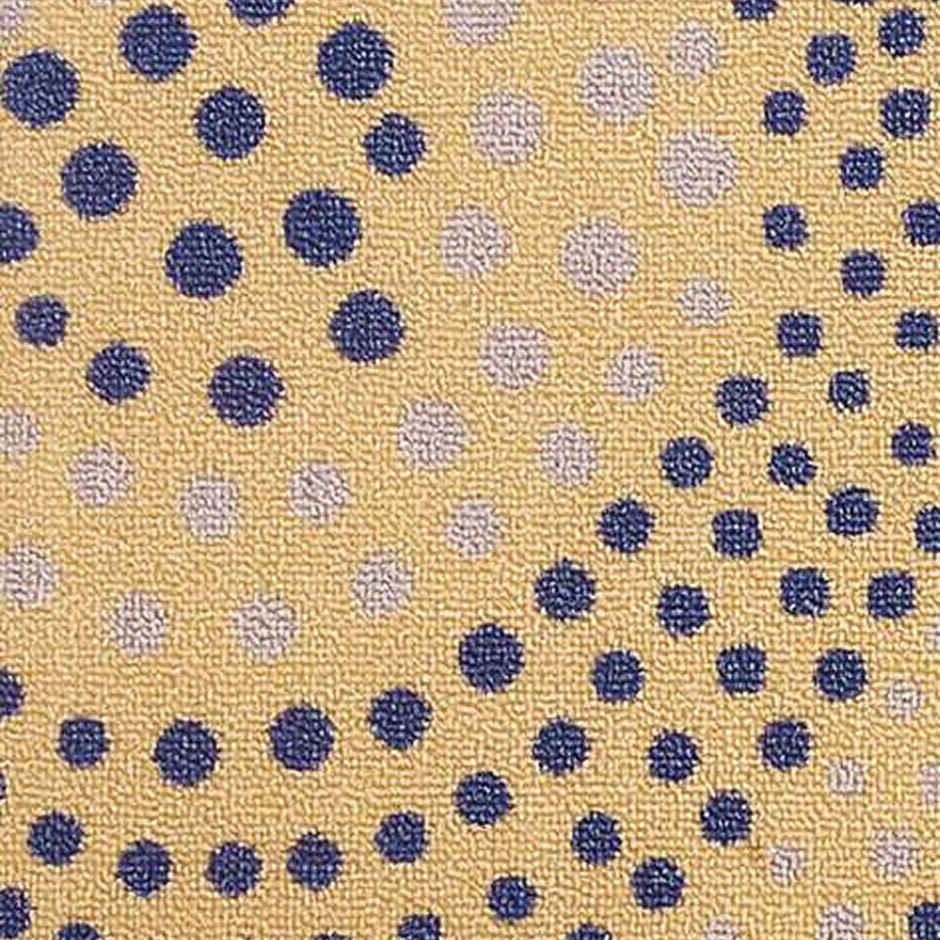 Bianca Highly Durable Anti Slip Door Mat | Large Size | Splender Dots | Dk.beige, Navy
