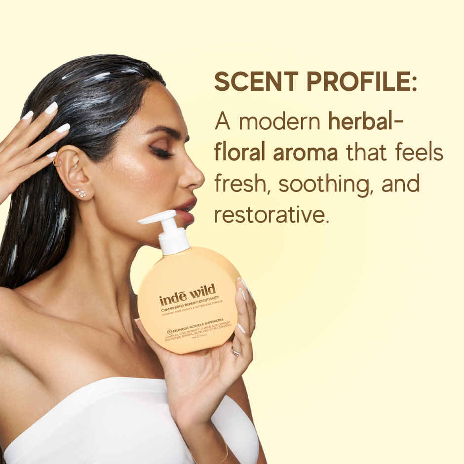 inde wild Champi Bond Repair Conditioner | Hydrating, Frizz Control & Anti Breakage Formula