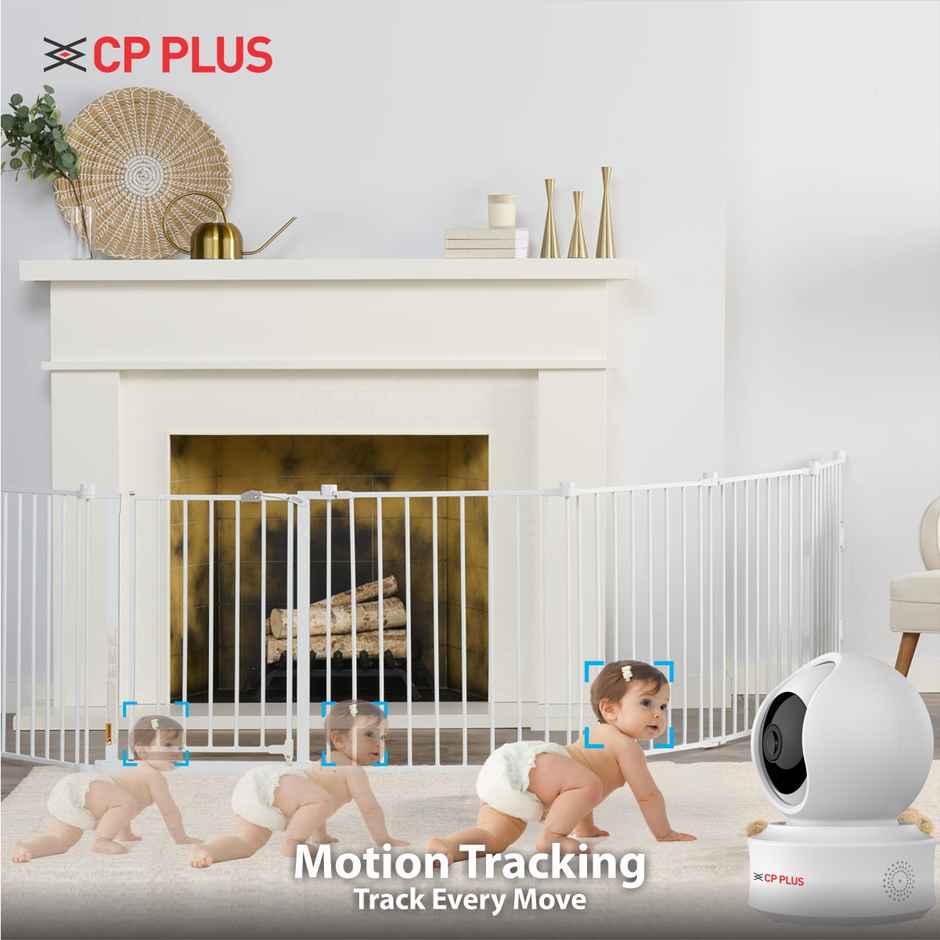CP PLUS CP-E41Q 4MP Wi-Fi PT Camera with Motion Detection Two-Way Talk & Google Home Support