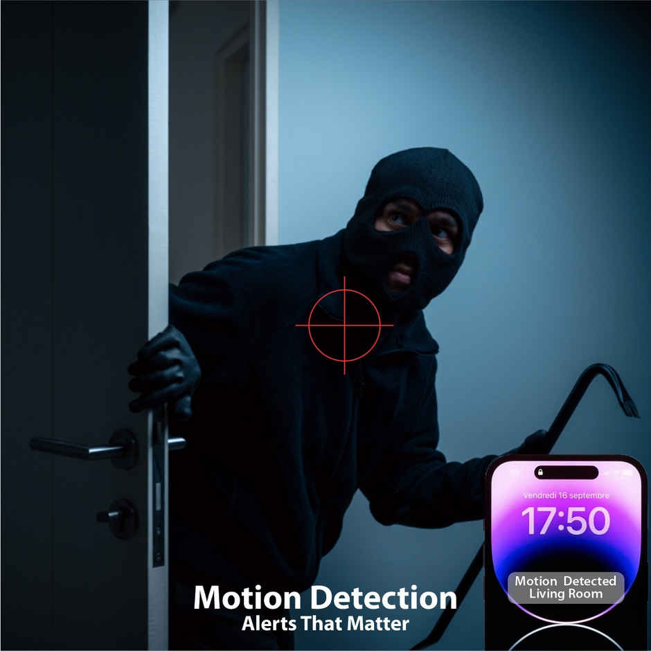 CP PLUS CP-E41Q 4MP Wi-Fi PT Camera with Motion Detection Two-Way Talk & Google Home Support