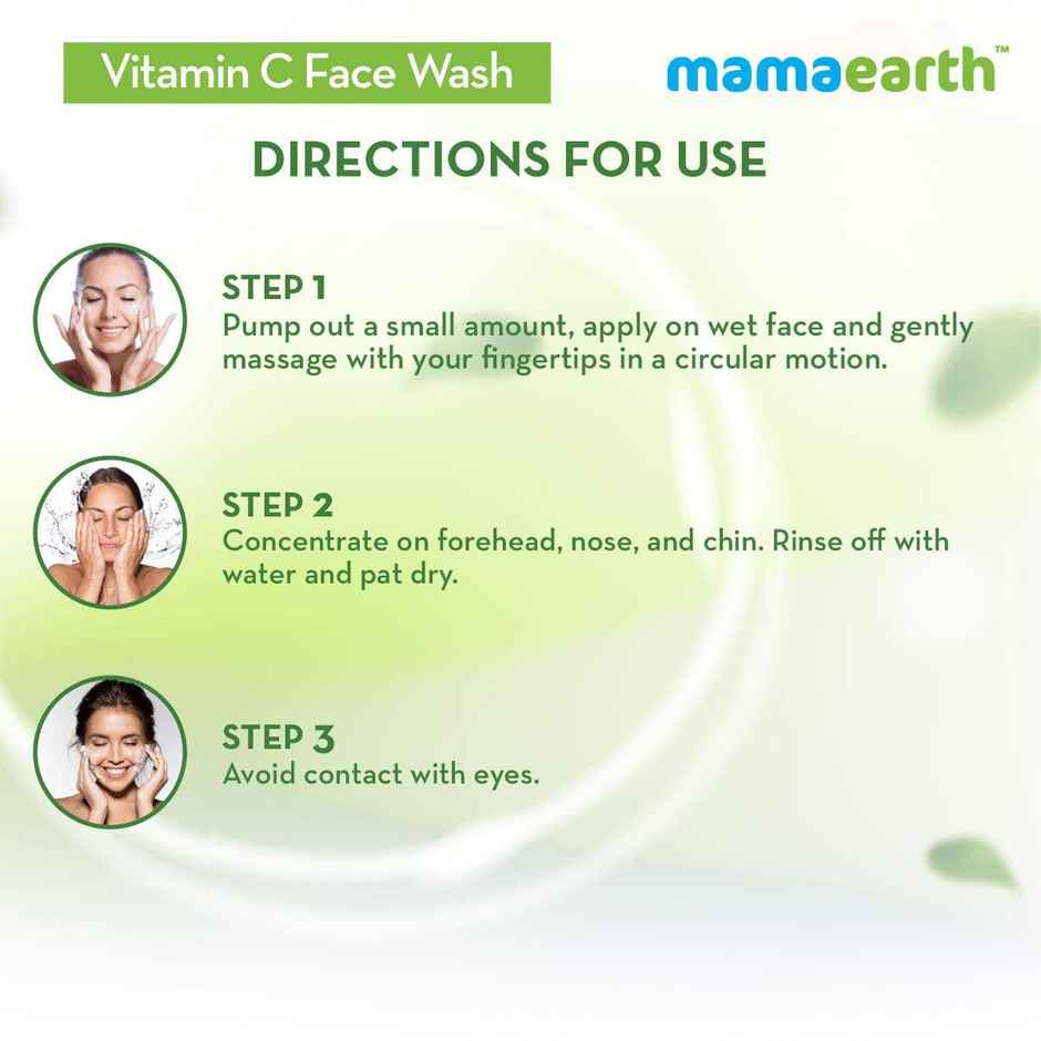 Mamaearth Vitamin C Face Wash with Vitamin C and Turmeric for Skin Illumination