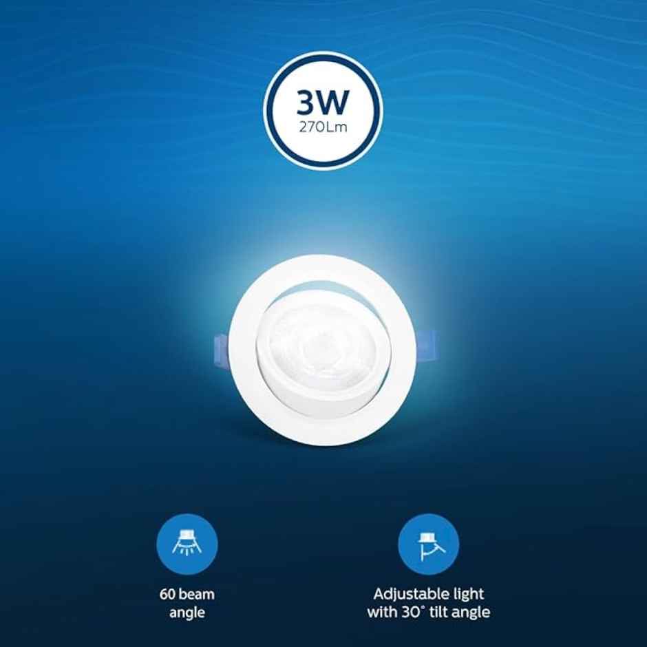 Philips Led 3W Starsurface Striker Cabinet Cool White Ceiling Lamp