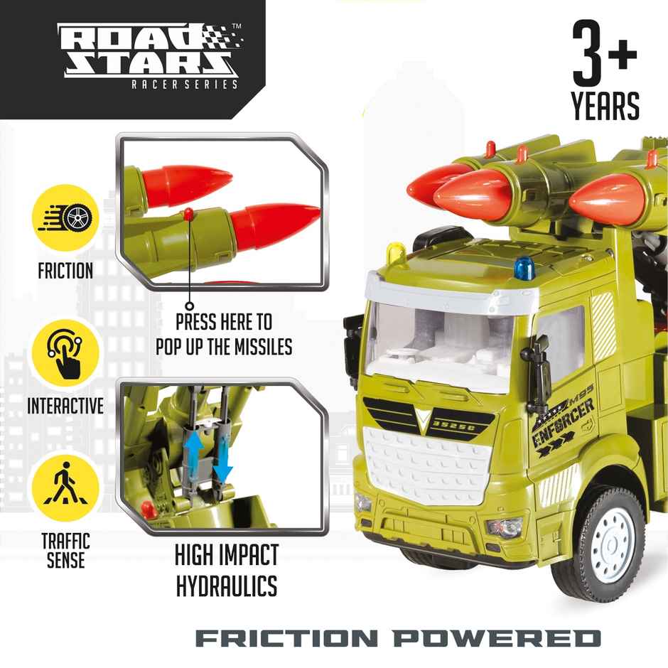 Itoys Friction Missile Truck - PVC (Colour May Vary)