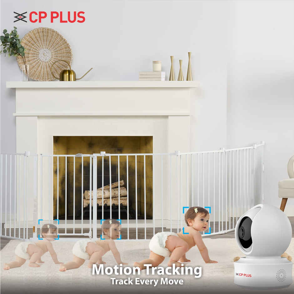 CP PLUS CP-E41Q 4MP Wi-Fi PT Camera with Motion Detection Two-Way Talk & Google Home Support