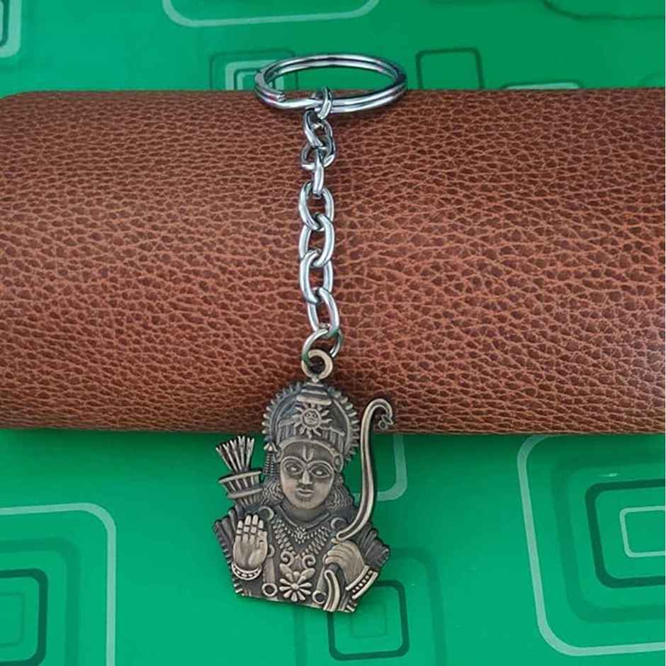 Samsidhi Pooja Lord Shree Ram Double Sided Metal Keychain|Assorted