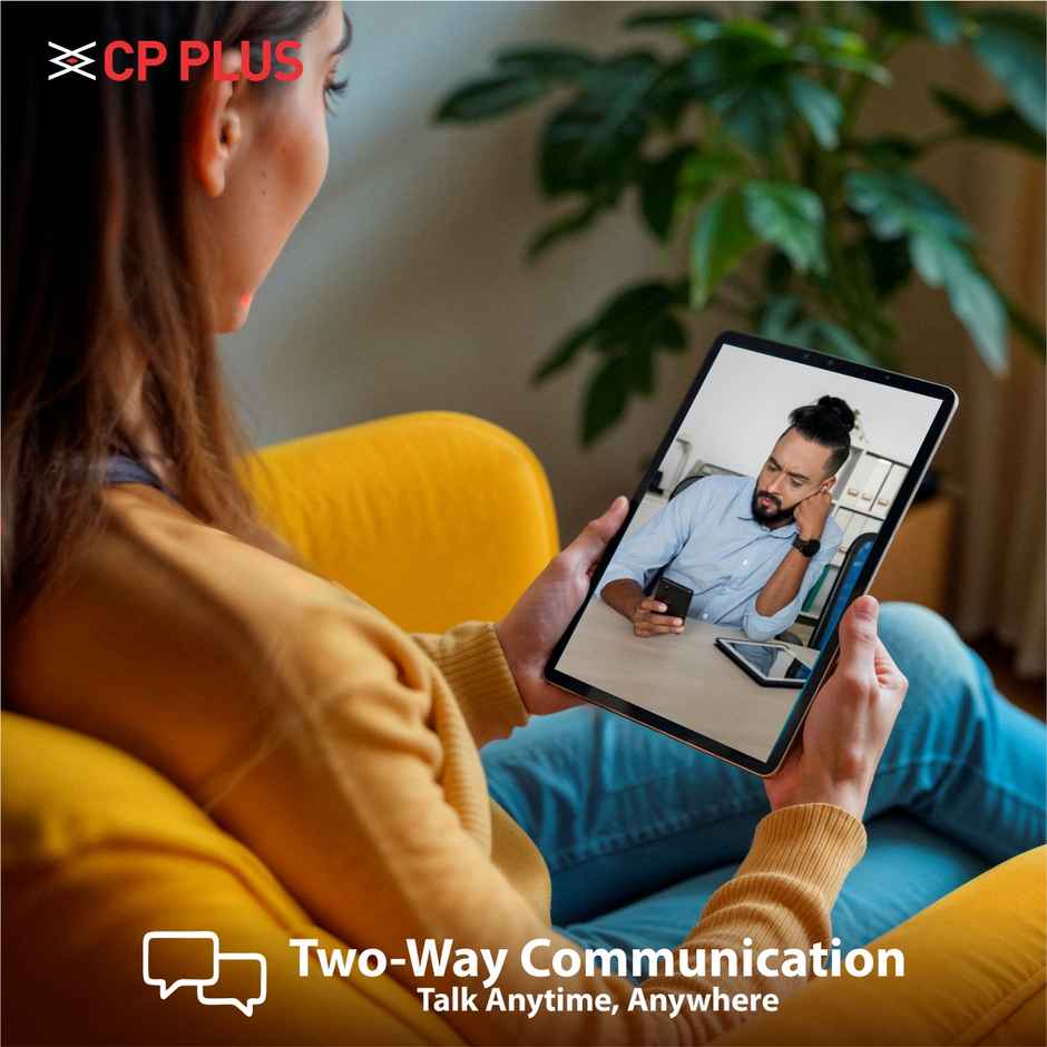 CP PLUS CP-E41Q 4MP Wi-Fi PT Camera with Motion Detection Two-Way Talk & Google Home Support