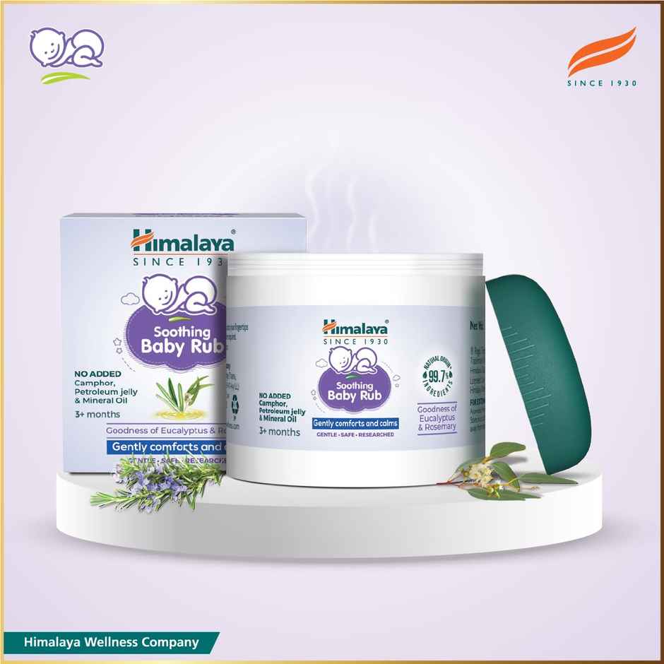 Himalaya Soothing Baby Rub With Eucalyptus Oil Releives Nasal Congestion