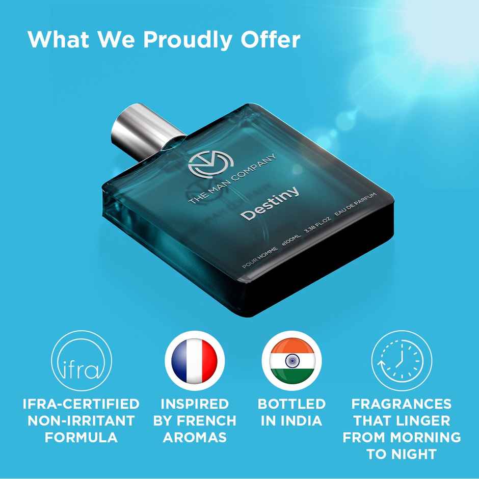 The Man Company Eau De Parfum Destiny | Long Lasting Perfume For Men I Gifts for him