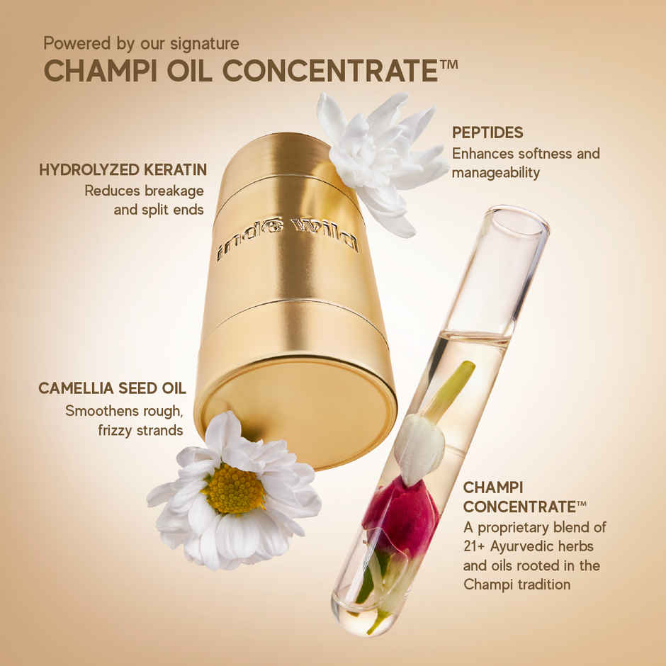 Champi Sleek Wax Stick With Champi Oil Concentrate for Sleek, Strong and Frizz-free Hair