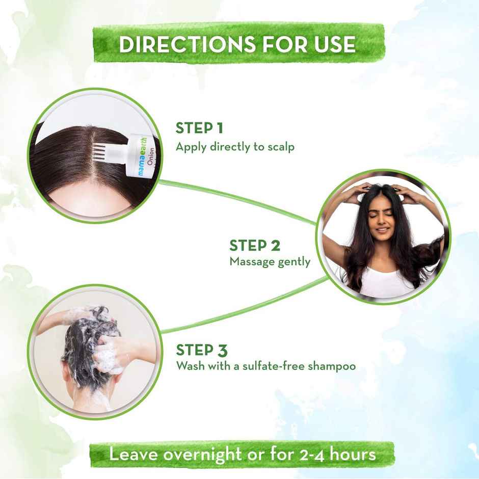 Mamaearth Onion Hair Oil for Hair Fall Control with Onion & Redensyl