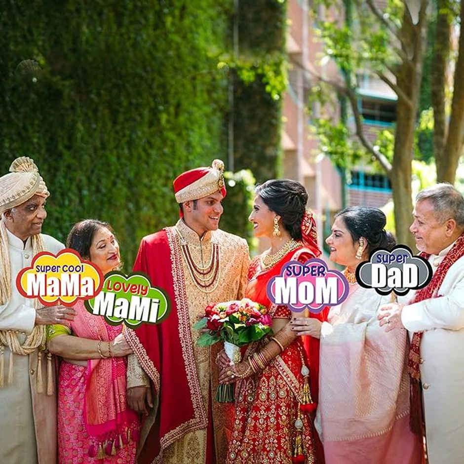 Party Propz Family Party Props | Wedding Props-Haldi Props For Bride And Family