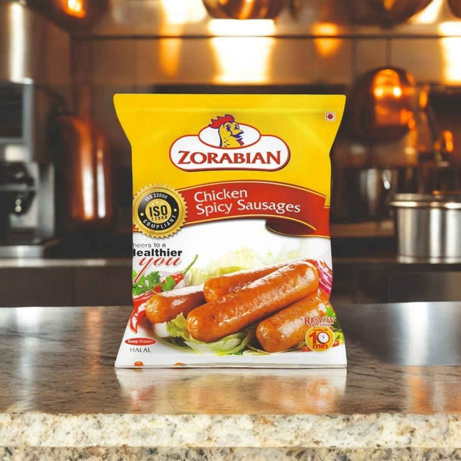 Zorabian Chicken Spicy Sausages | High Protein | No Trans Fat | No MSG | Fresh Chicken
