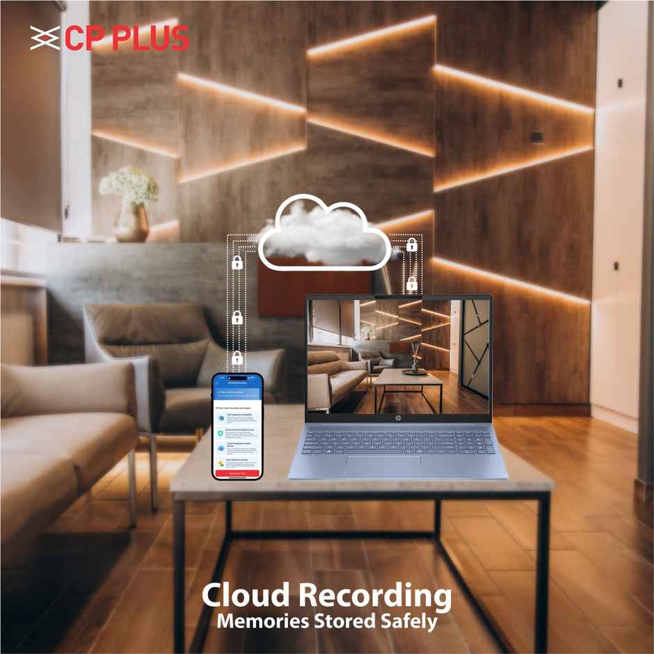 CP PLUS CP-E41Q 4MP Wi-Fi PT Camera with Motion Detection Two-Way Talk & Google Home Support