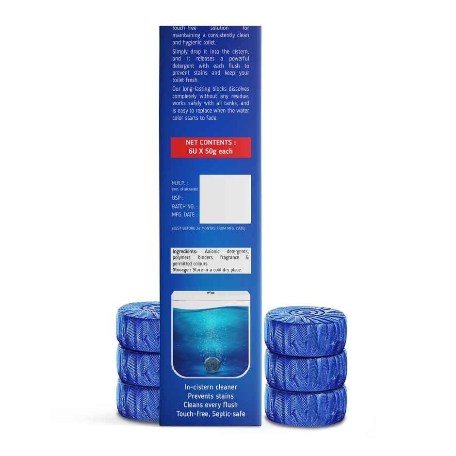 Varklin Toilet Blocks | Toilet Flush Cleaner Balls | Pack Of 6