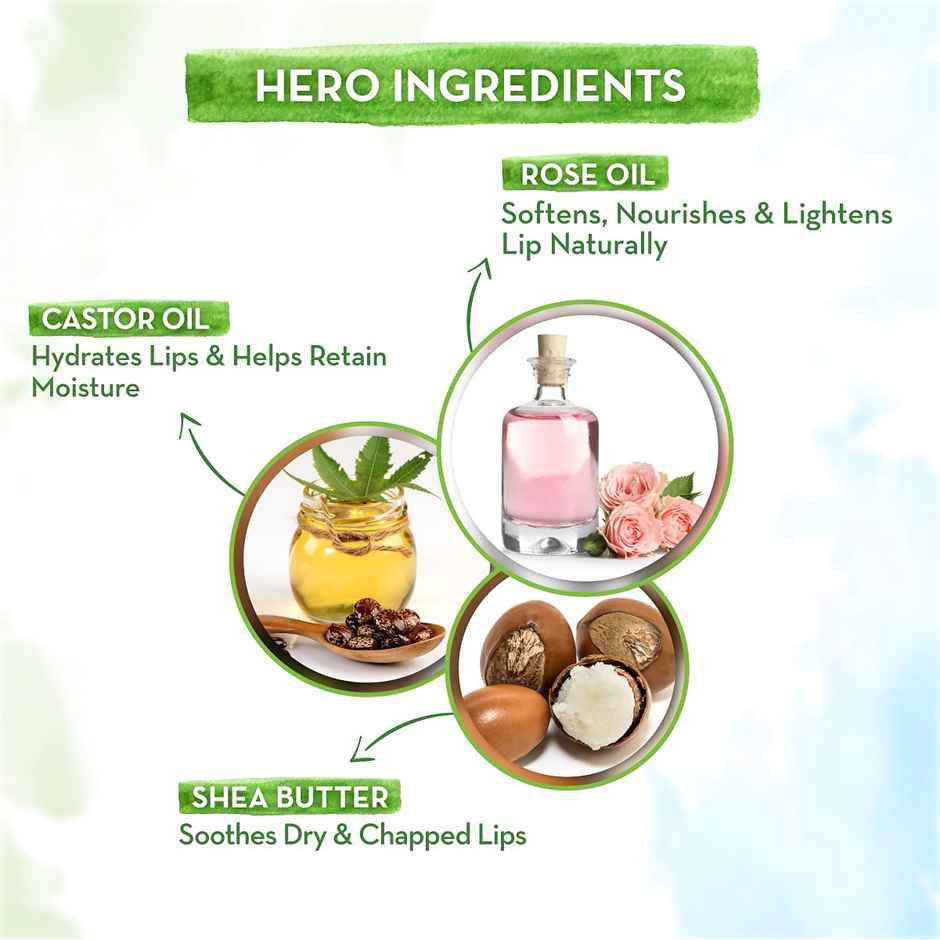 Mamaearth Rose Tinted Natural Lip Balm For Women