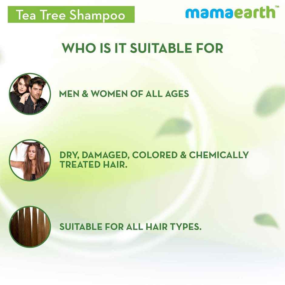Mamaearth Tea Tree Anti Dandruff Shampoo With Ginger Oil