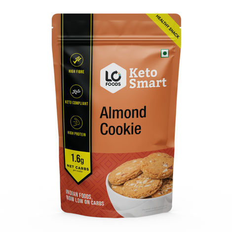 Lo Foods Keto Cookies Almond - Sugar Free Biscuit High Fibre Protein Cookie (digestive Biscuits)