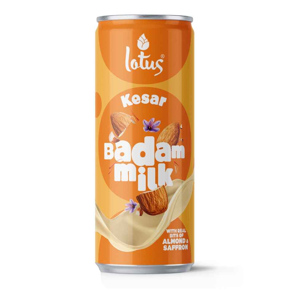Lotus Kesar Badam Milk | With Real Bits Of Almonds And Saffron
