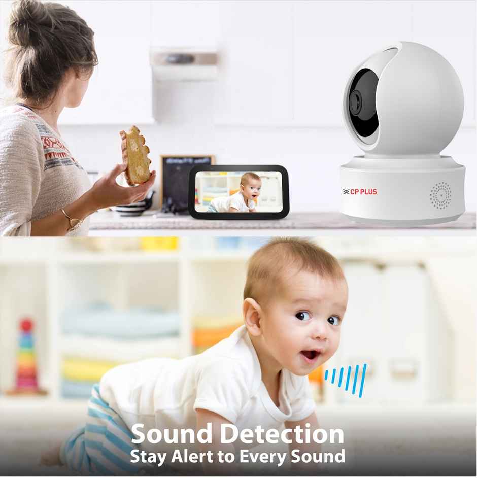 CP PLUS CP-E41Q 4MP Wi-Fi PT Camera with Motion Detection Two-Way Talk & Google Home Support