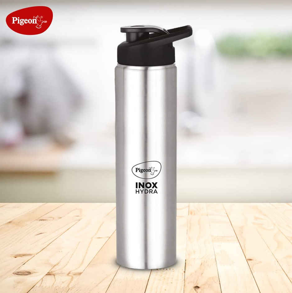 Pigeon Inox Hydra Stainless Steel Water Bottle | 900 ml | Pack of 2