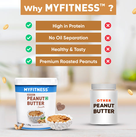MyFitness Original Peanut Butter Smooth Spread | High Protein