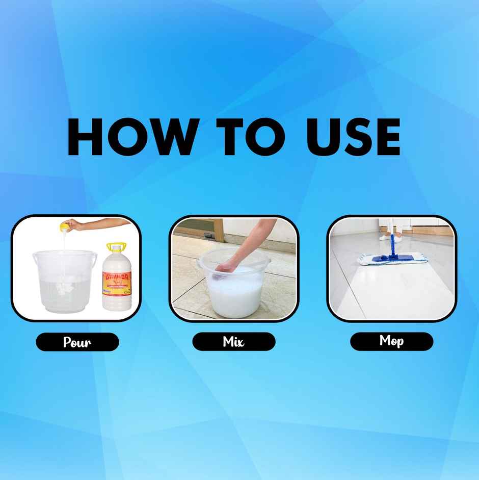 Gainda WHite Disinfectant Phenyle Floor Cleaner