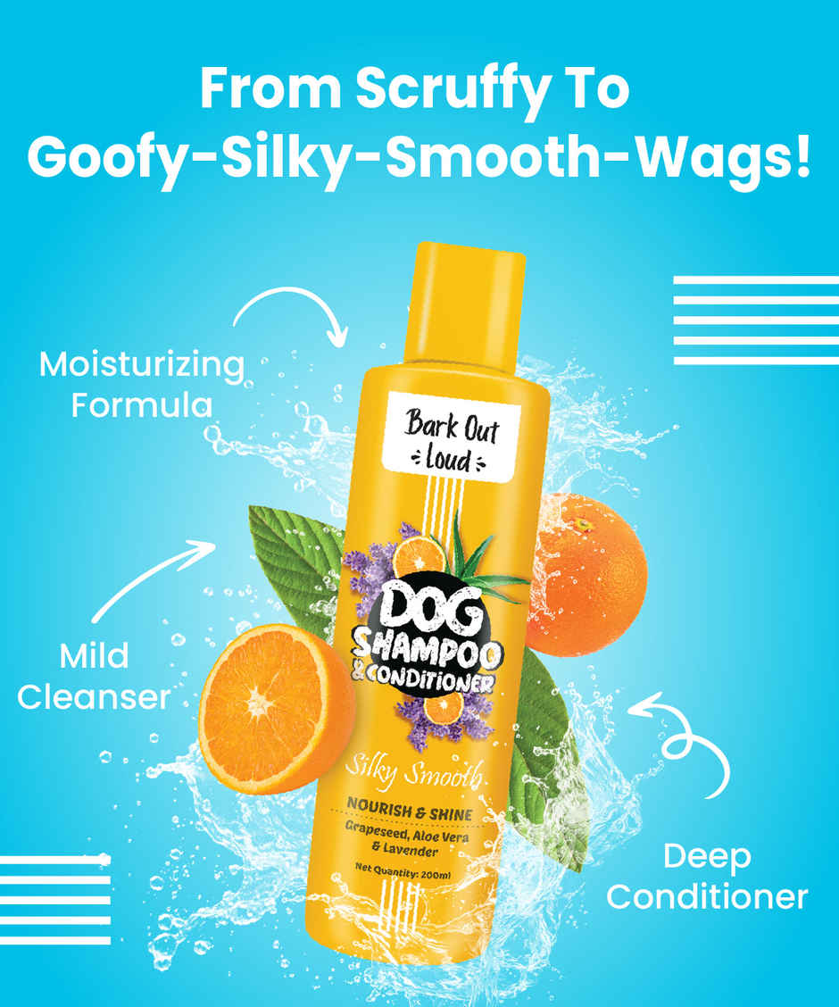 Bark Out Loud Dog Shampoo and Conditioner | For Frizz and Tangle Control