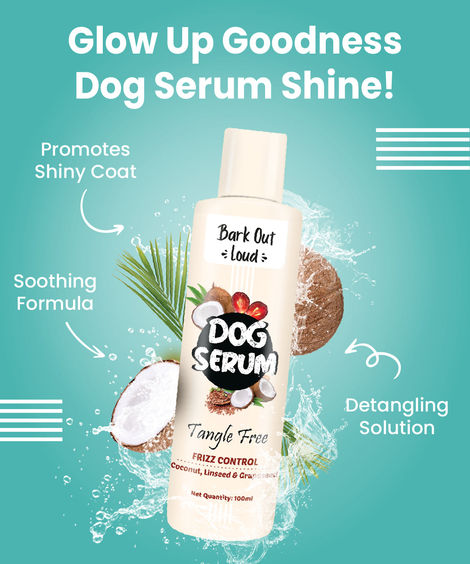 Bark Out Loud Dog Serum for Shiny Coat | Frizz Control | Tangle-Free Coat