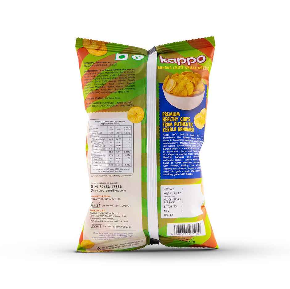 Kappo Banana Chips Chilli Garlic