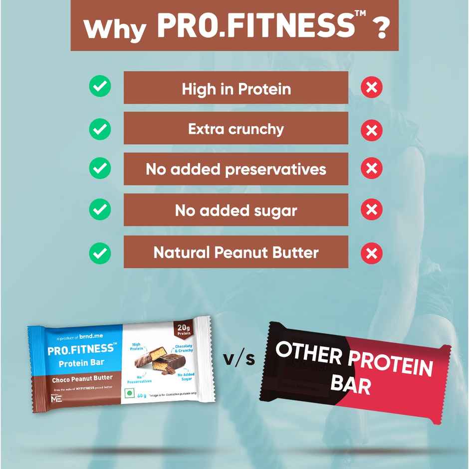Pro.Fitness (20g) Protein Bar - Choco Peanut Butter|From makers of MyFitness peanut butter