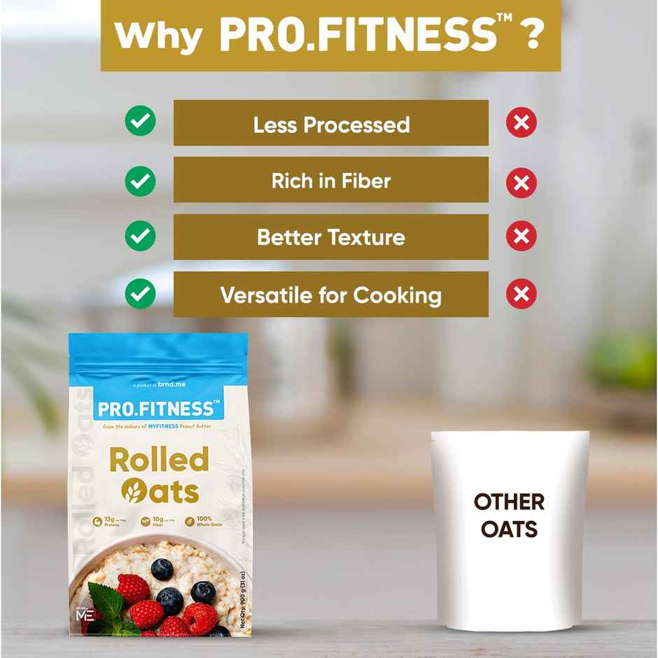 Pro.Fitness Truly Natural Rolled Oats | From makers of MyFitness Peanut Butter