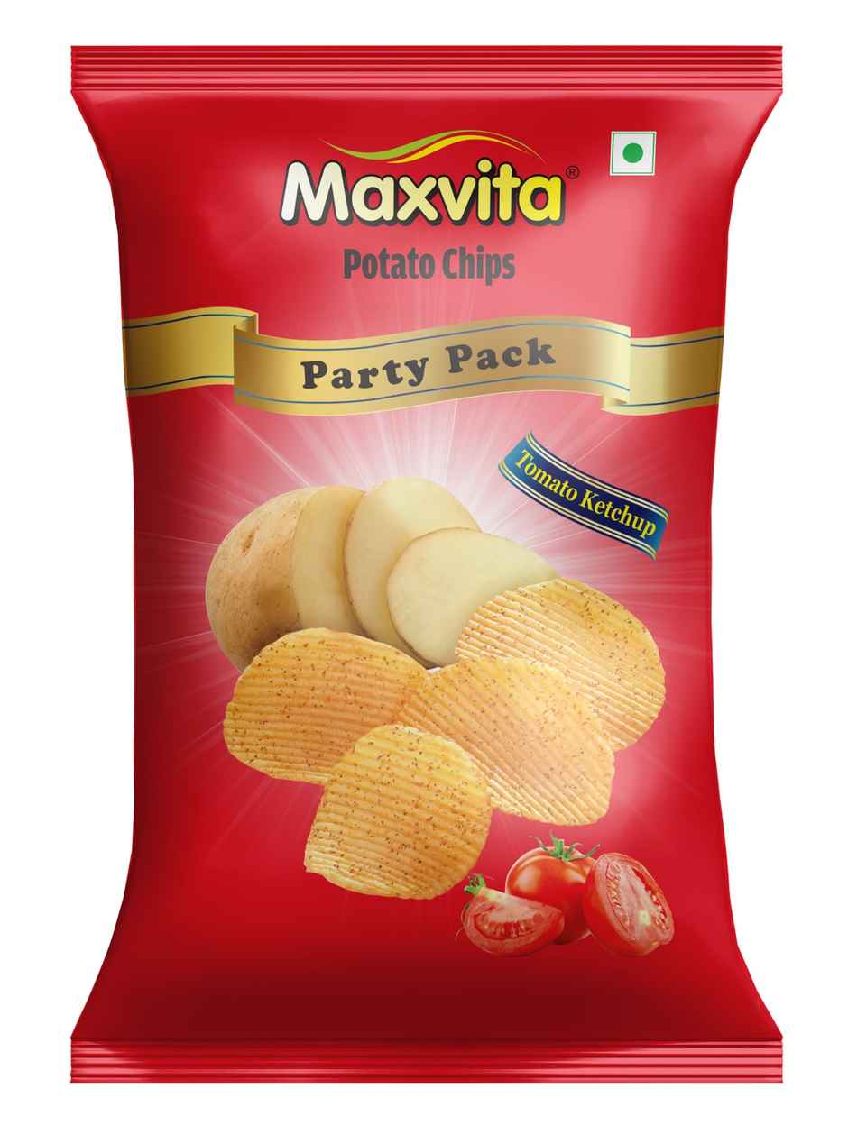 Maxvita Potato Chips Party Packs Tomato Ketchup