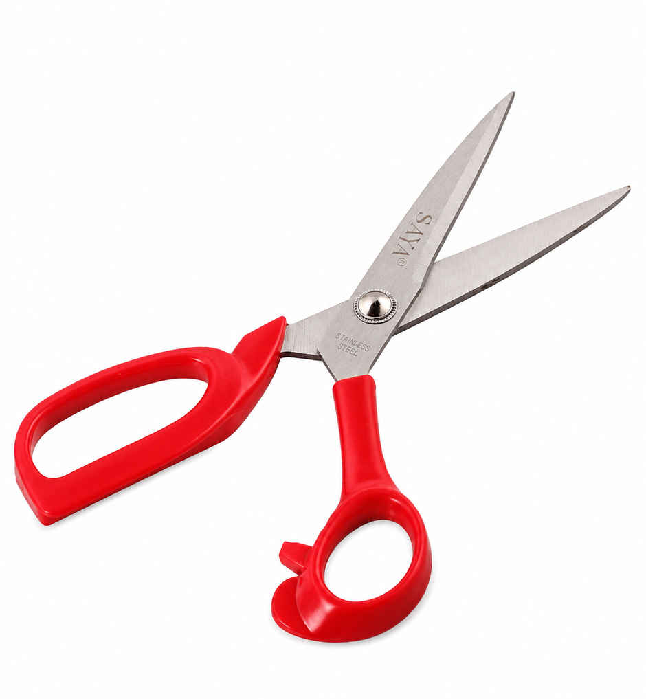 Saya Safe Scissors | 8.5 inch Multipurpose Cutting Shears with Safety Cover for Home & Office