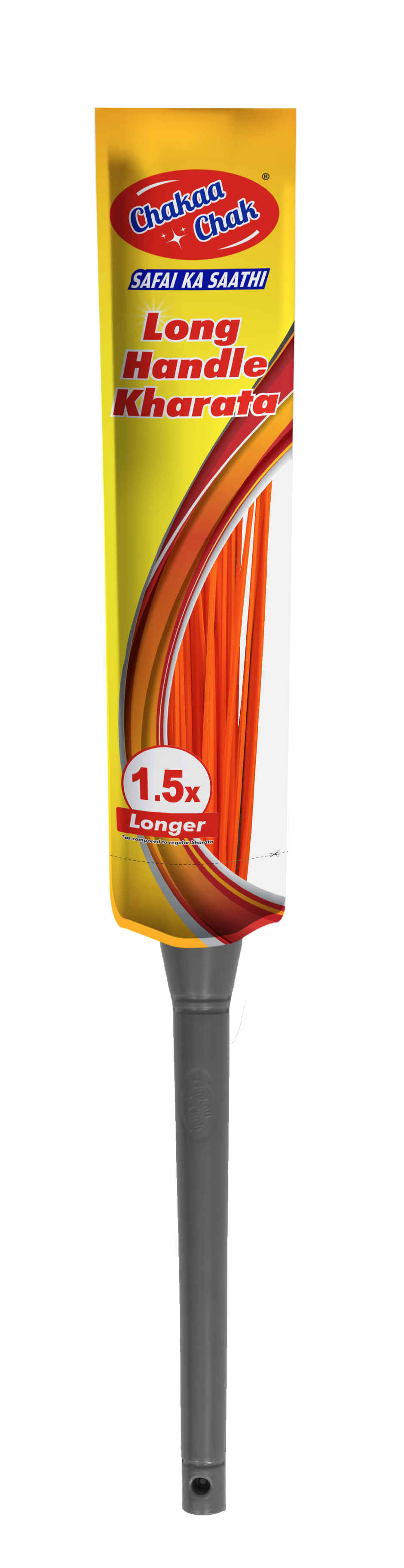 Chakaachak Long Handle Kharata Plastic Broom