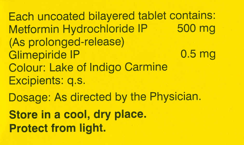 Glycomet-GP 0.5 Tablet PR