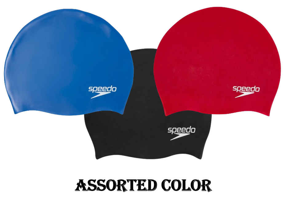 Speedo Junior Swimming Silicone Cap for Boys & Girls (Colour May Vary)