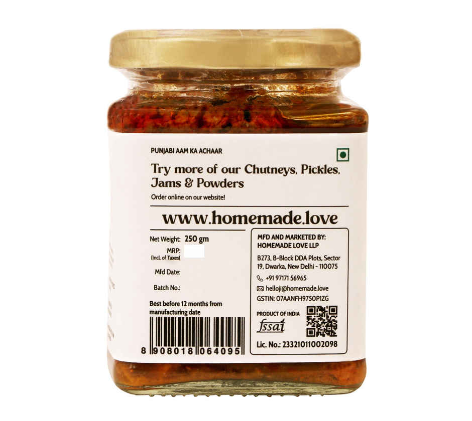 Homemade Love- Punjabi Aam Ka Achaar